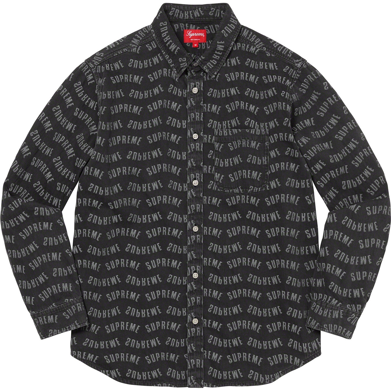 Arc Jacquard Denim Shirt view 5